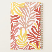 Abstracte kleurrijke tropische bladeren gepersonal planner (Achterkant)