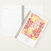 Abstracte kleurrijke tropische bladeren gepersonal planner (Display)