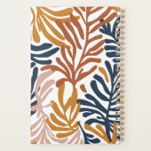 Abstracte kleurrijke tropische bladeren gepersonal planner (Achterkant)
