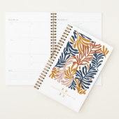 Abstracte kleurrijke tropische bladeren gepersonal planner (Display)