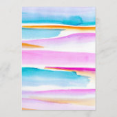 Abstracte kleurrijke tropische lijnen event custom menu (Achterkant)