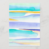 Abstracte kleurrijke tropische lijnen event custom menu (Achterkant)