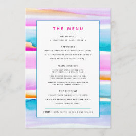 Abstracte kleurrijke tropische lijngebeurtenis aan menu