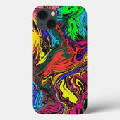 Abstracte kleurrijke tweekleurig / fijngemaakt / Case-Mate iPhone case (Achterkant)