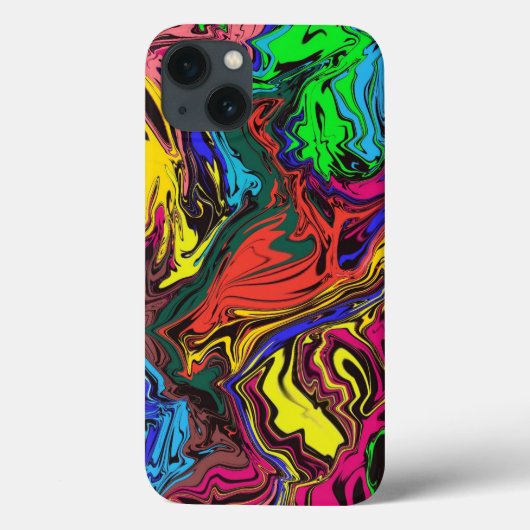 Abstracte kleurrijke tweekleurig / fijngemaakt / Case-Mate iPhone case (Achterkant)