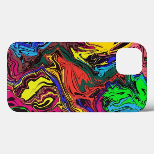 Abstracte kleurrijke tweekleurig / fijngemaakt / Case-Mate iPhone case (Achterkant (horizontaal))