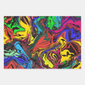 Abstracte kleurrijke tweekleurig / fijngemaakt / f inpakpapier vel (Voorkant)