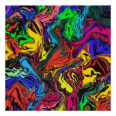 Abstracte kleurrijke tweekleurig / fijngemaakt / perfect poster (Voorkant)