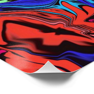 Abstracte kleurrijke tweekleurig / fijngemaakt / perfect poster