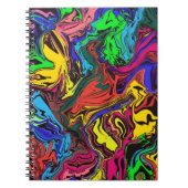 Abstracte kleurrijke tweekleurig / fijngemaakt / s notitieboek (Voorkant)