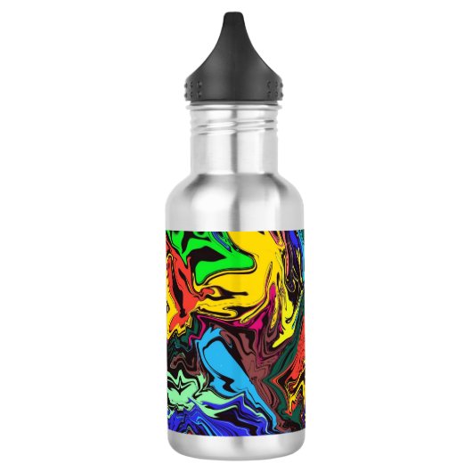 Abstracte kleurrijke tweekleurig / fijngemaakt / waterfles (Links)