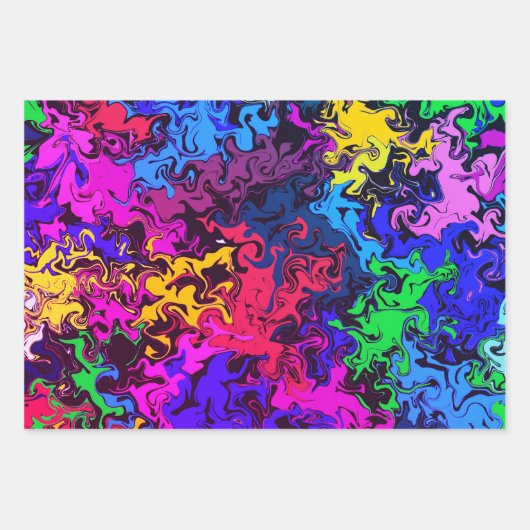 Abstracte kleurrijke tweekleurig / filters / inpakpapier vel (Voorkant 3)