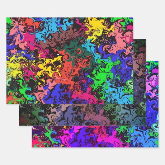 Abstracte kleurrijke tweekleurig / filters / inpakpapier vel (Set)