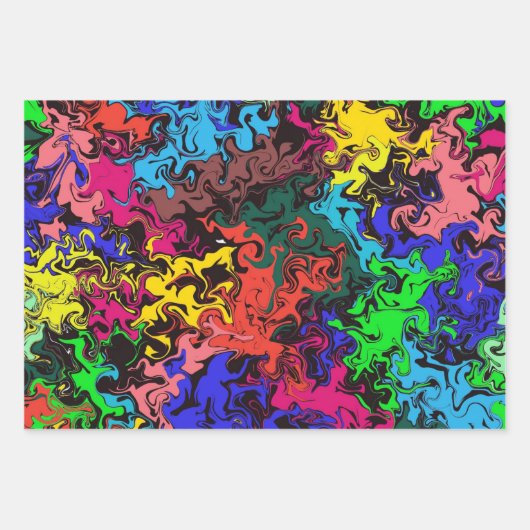 Abstracte kleurrijke tweekleurig / filters / inpakpapier vel (Voorkant)