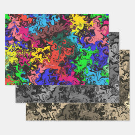 Abstracte kleurrijke tweekleurig / filters / inpakpapier vel