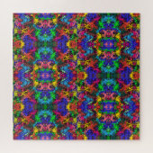 Abstracte kleurrijke tweekleurig / halve brick / legpuzzel (Horizontaal)