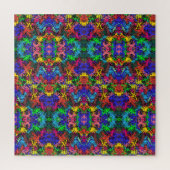 Abstracte kleurrijke tweekleurig / halve brick / legpuzzel (Verticaal)