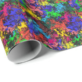 Abstracte kleurrijke tweeling / cadeaupapier (Rol Hoek)