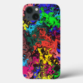 Abstracte kleurrijke tweeling / Case-Mate iPhone case (Achterkant)