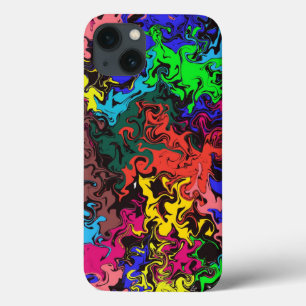 Abstracte kleurrijke tweeling / Case-Mate iPhone case