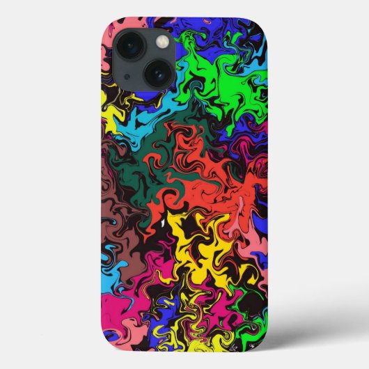 Abstracte kleurrijke tweeling / Case-Mate iPhone case (Achterkant)