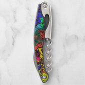 Abstracte kleurrijke tweeling / kurkentrekker (Achterkant)