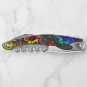 Abstracte kleurrijke tweeling / kurkentrekker (Achterkant)