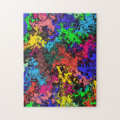 Abstracte kleurrijke tweeling / legpuzzel (Verticaal)