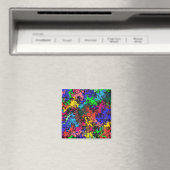 Abstracte kleurrijke tweeling / magneet (Insitu (Vaatwasser))
