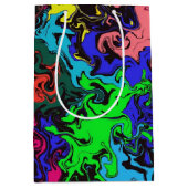 Abstracte kleurrijke tweeling / medium cadeauzakje (Voorkant)