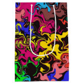 Abstracte kleurrijke tweeling / medium cadeauzakje (Achterkant)