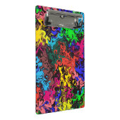 Abstracte kleurrijke tweeling / mini klembord (Schuin)