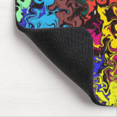 Abstracte kleurrijke tweeling / muismat (Hoek)