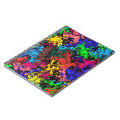 Abstracte kleurrijke tweeling / notitieboek (Linkerzijde)