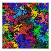 Abstracte kleurrijke tweeling / perfect poster (Voorkant)