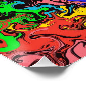 Abstracte kleurrijke tweeling / perfect poster (Hoek)