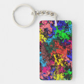 Abstracte kleurrijke tweeling / sleutelhanger (Voorkant)