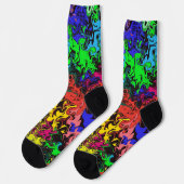 Abstracte kleurrijke tweeling / sokken (Links)