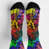 Abstracte kleurrijke tweeling / sokken (Top)