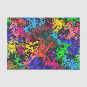 Abstracte kleurrijke tweeling / tissuepapier