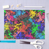 Abstracte kleurrijke tweeling / tissuepapier (Craft)