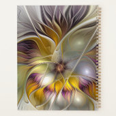 Abstracte kleurrijke ventilatormatige fractale art planner (Achterkant)