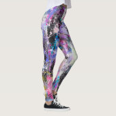 Abstracte kleurrijke verf leggings (Rechts)