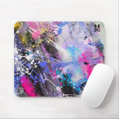 Abstracte kleurrijke verf muismat (Met muis)