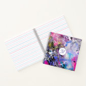 Abstracte kleurrijke verf notitieboek (Binnen)