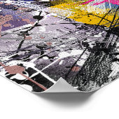 Abstracte kleurrijke verf poster (Hoek)