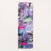 Abstracte kleurrijke verf yogamat (Voorkant)