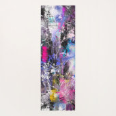 Abstracte kleurrijke verf yogamat (Achterkant)