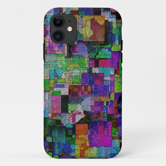 Abstracte kleurrijke verfblokken. Case-Mate iPhone case (Achterkant)