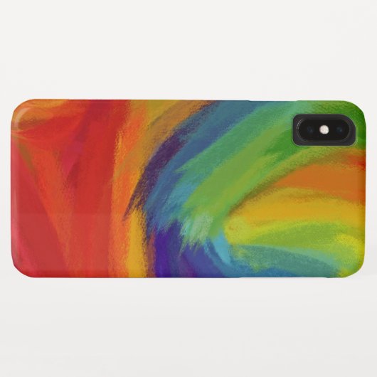 Abstracte kleurrijke verfkleuring Case-Mate iPhone case (Achterkant (horizontaal))